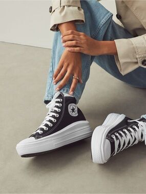Converse Platform Chuck Taylor High Top Black White